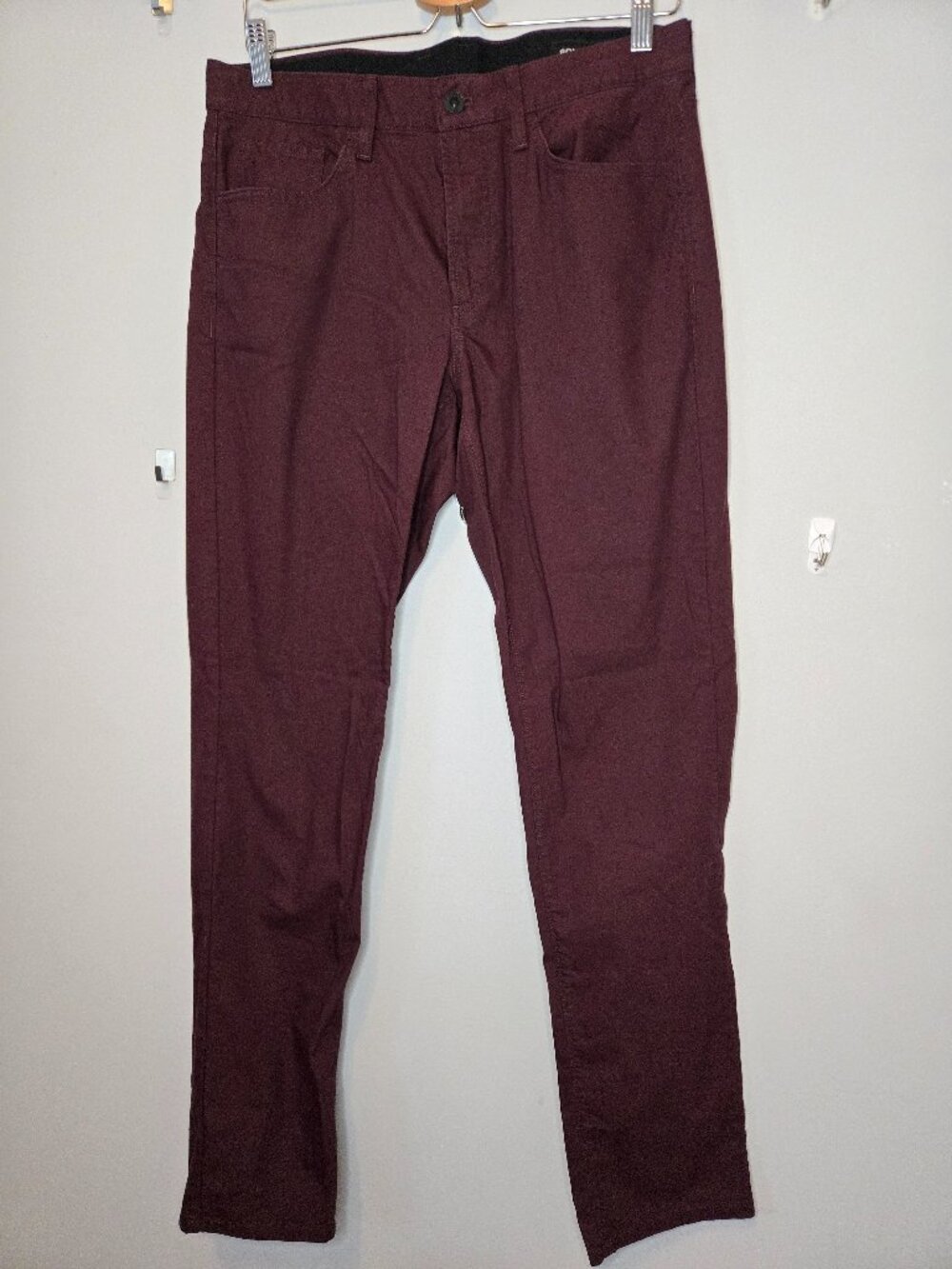 Bonobos Slim 3XDRY Burgundy Pants Size 31x32